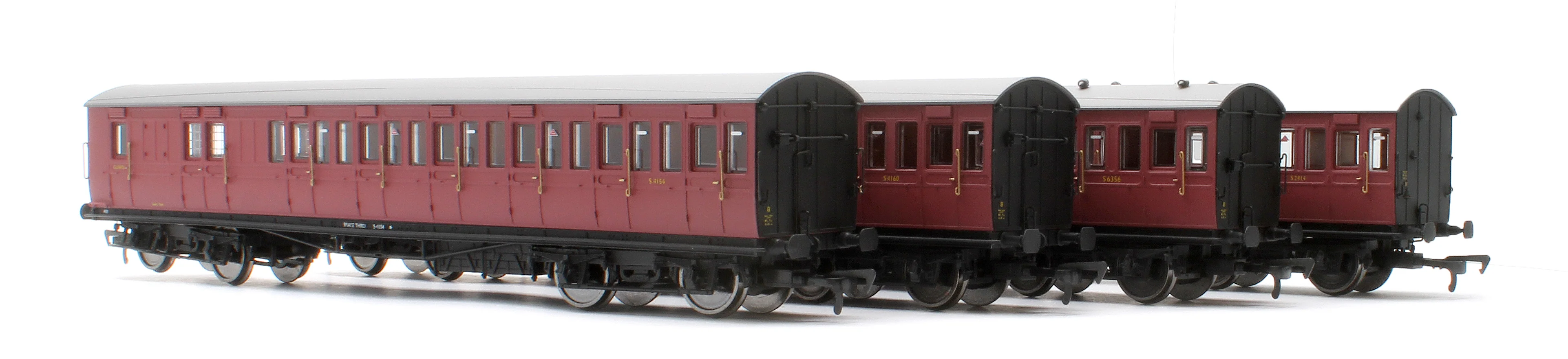 E86023 LBSCR 54ft 'Isle of Wight' 4-Coach Pack BR Crimson No. 488 - Image 16