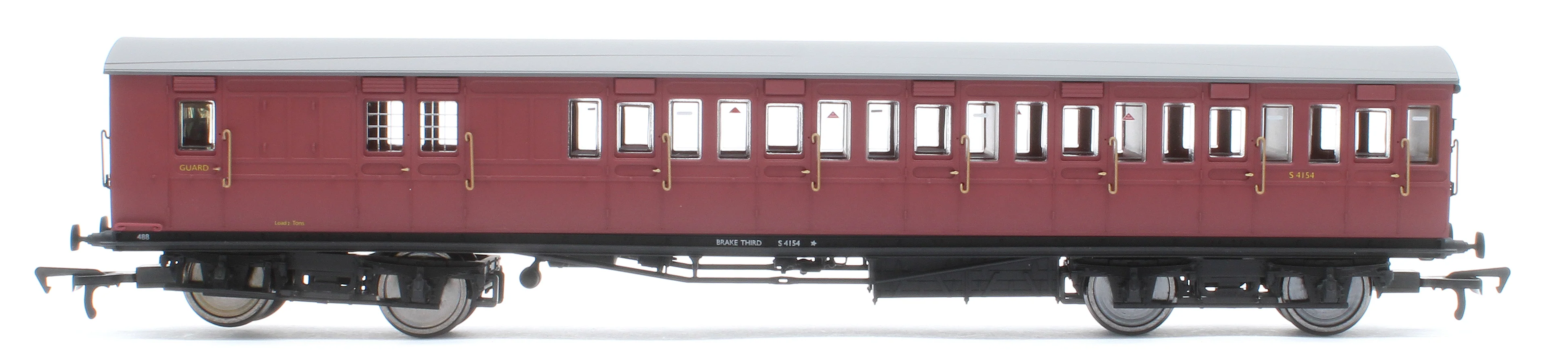 E86023 LBSCR 54ft 'Isle of Wight' 4-Coach Pack BR Crimson No. 488 - Image 3
