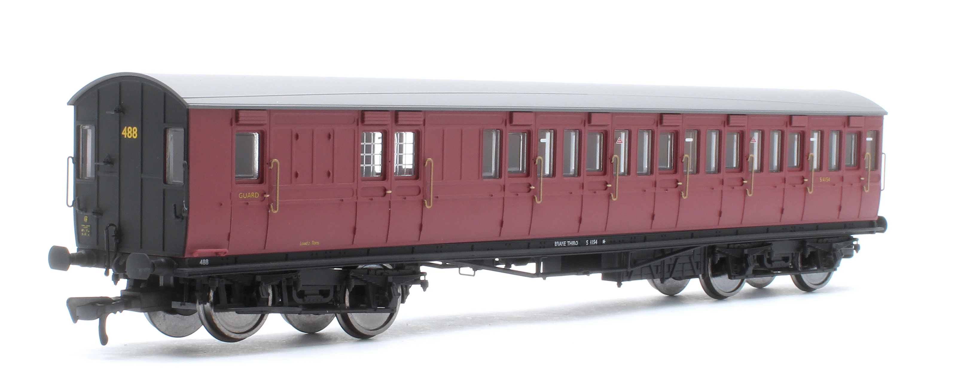 E86023 LBSCR 54ft 'Isle of Wight' 4-Coach Pack BR Crimson No. 488 - Image 4