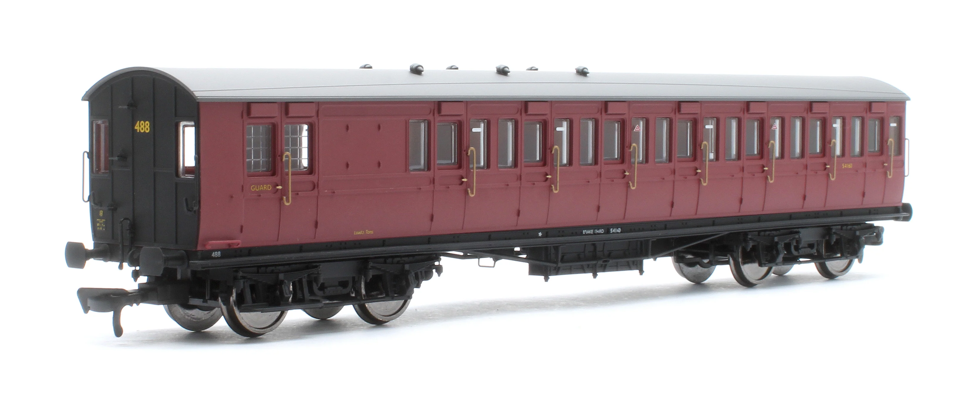 E86023 LBSCR 54ft 'Isle of Wight' 4-Coach Pack BR Crimson No. 488 - Image 5