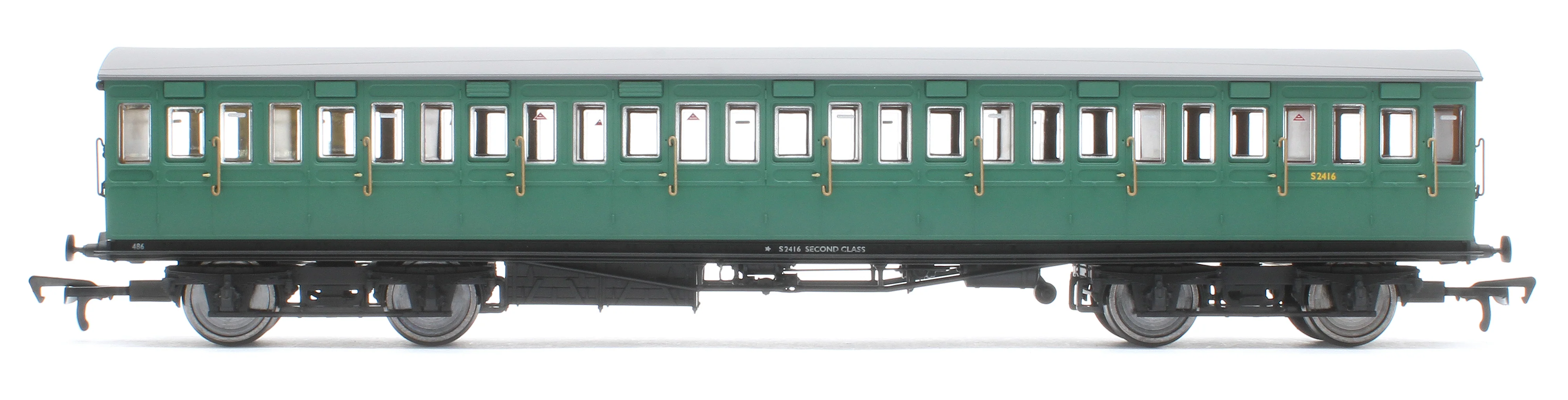 E86024 LBSCR 54ft 'Isle of Wight' 4-Coach Pack BR (SR) Green No. 486 - Image 13