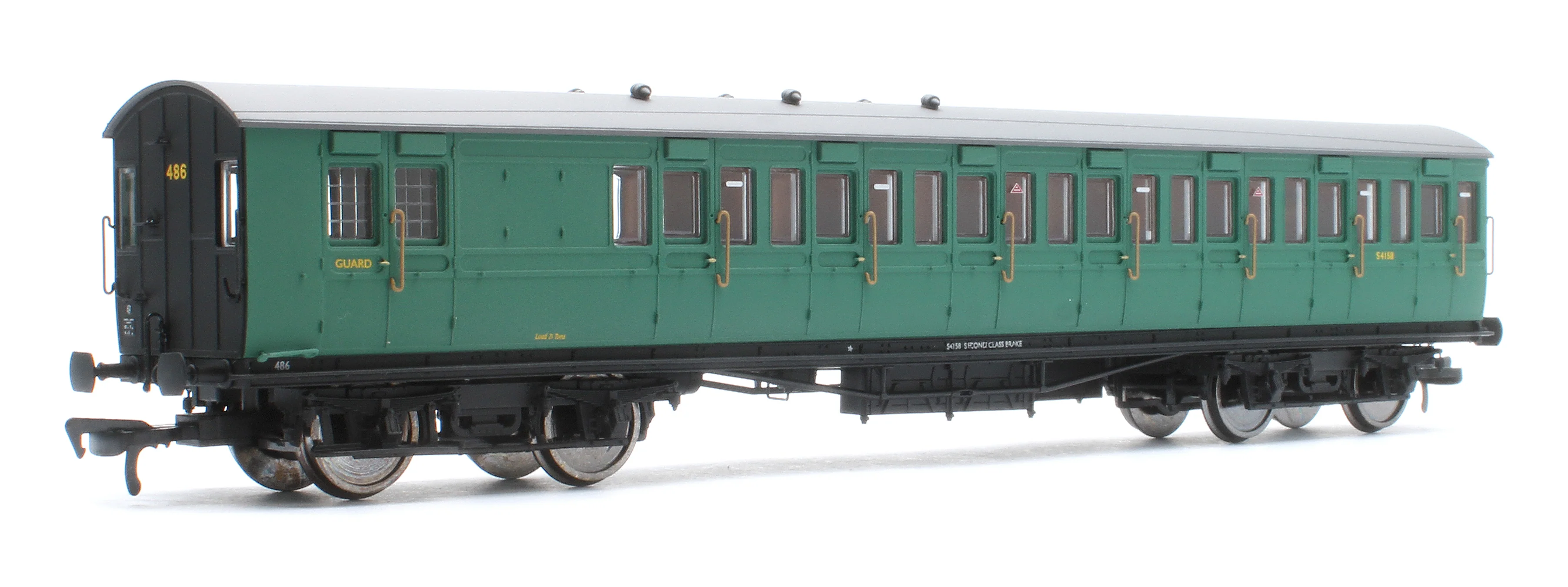 E86024 LBSCR 54ft 'Isle of Wight' 4-Coach Pack BR (SR) Green No. 486 - Image 5
