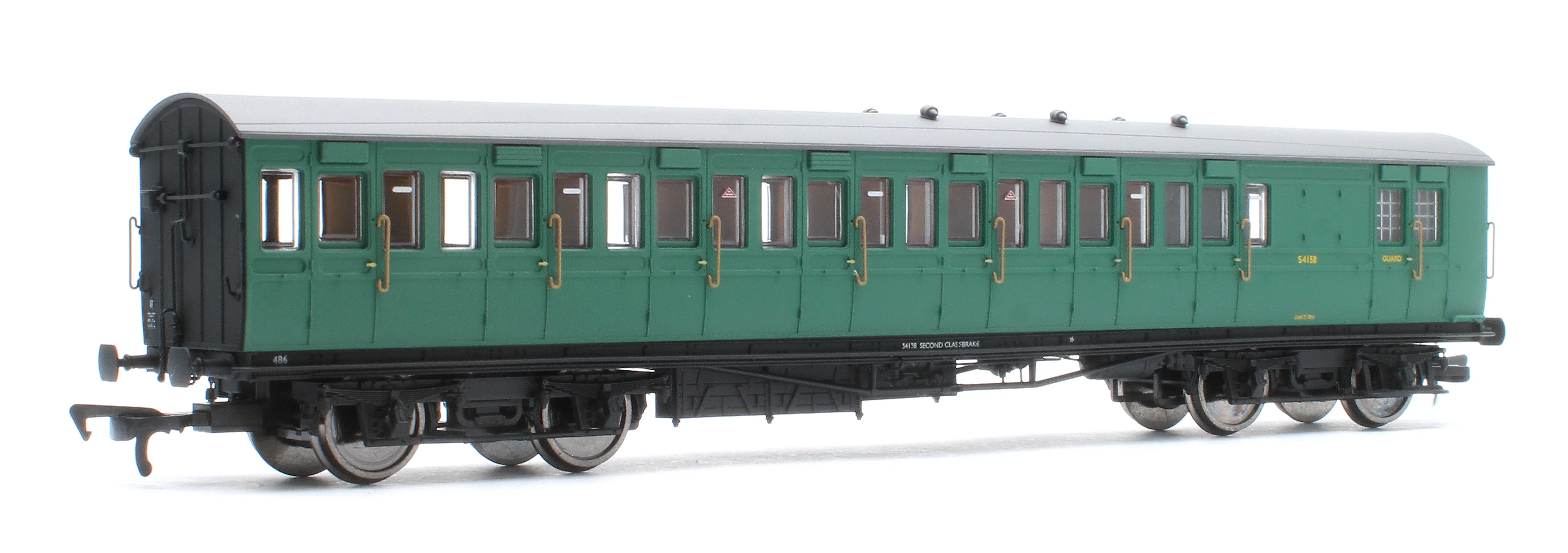 E86024 LBSCR 54ft 'Isle of Wight' 4-Coach Pack BR (SR) Green No. 486 - Image 7