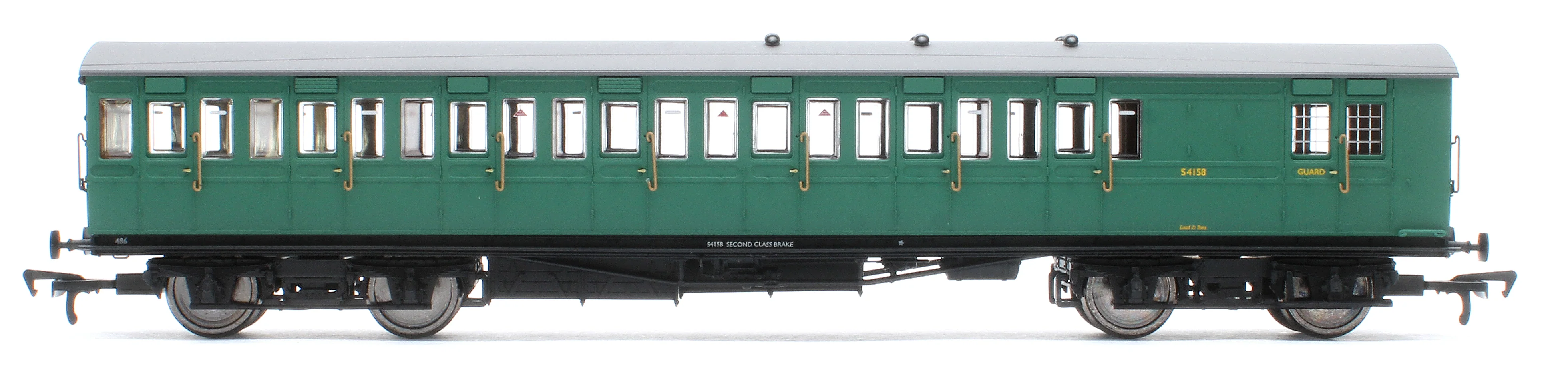 E86024 LBSCR 54ft 'Isle of Wight' 4-Coach Pack BR (SR) Green No. 486 - Image 8
