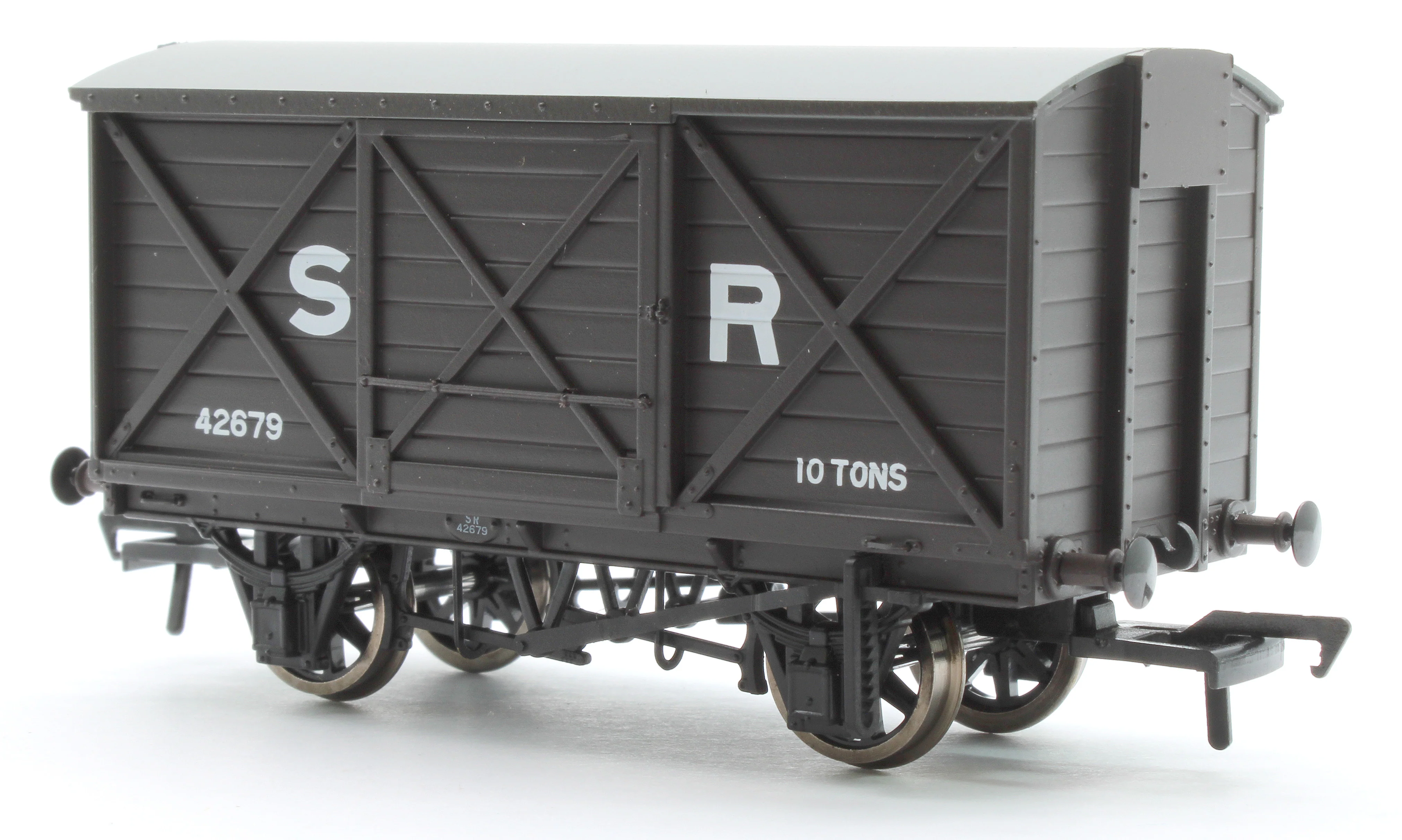 E87053 LSWR 10T Ventilated Van SR Brown (Early) 42679 - Image 3
