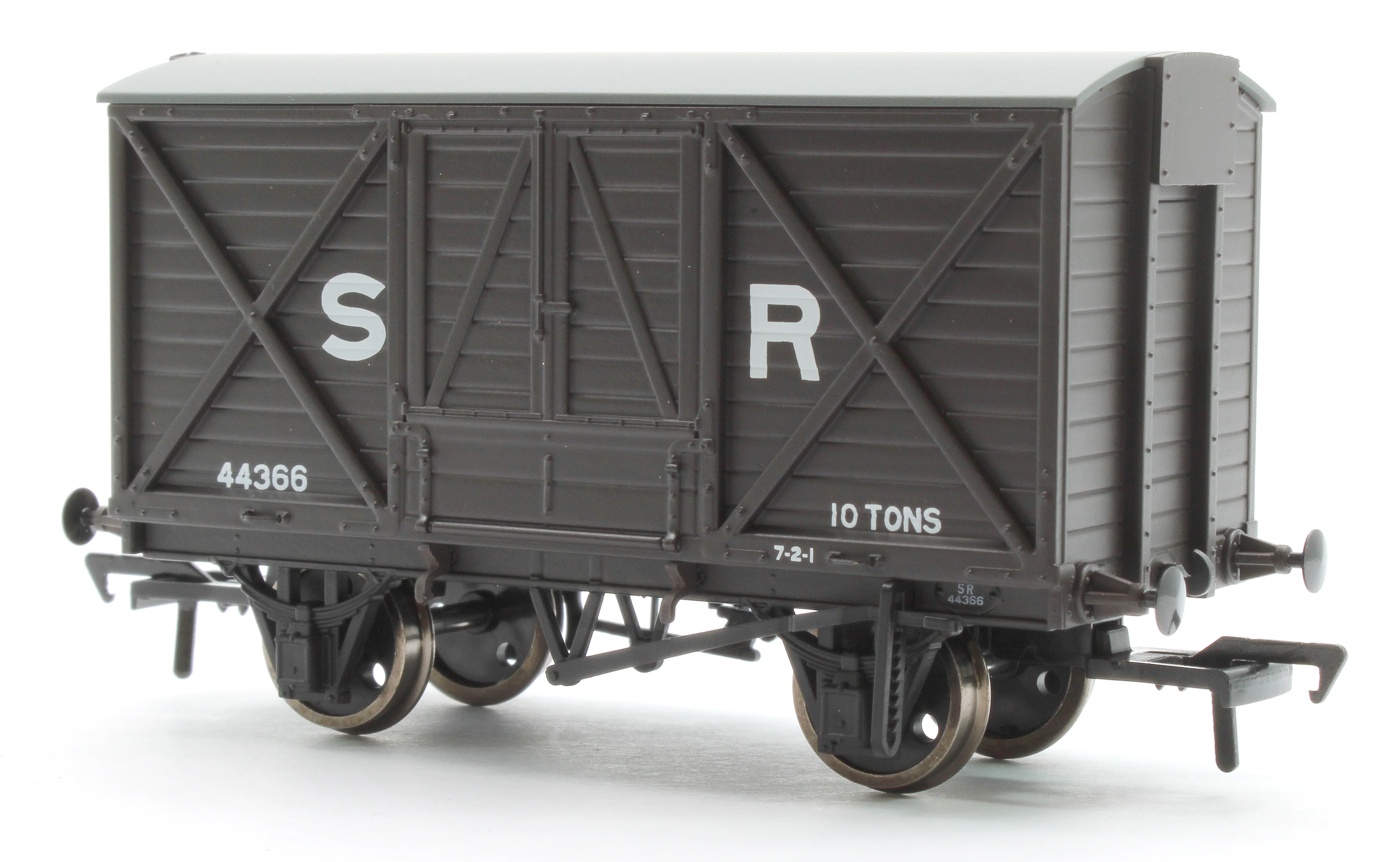 E87056 LSWR 10T Ventilated Van SR Brown (Early) 44366 - Image 3