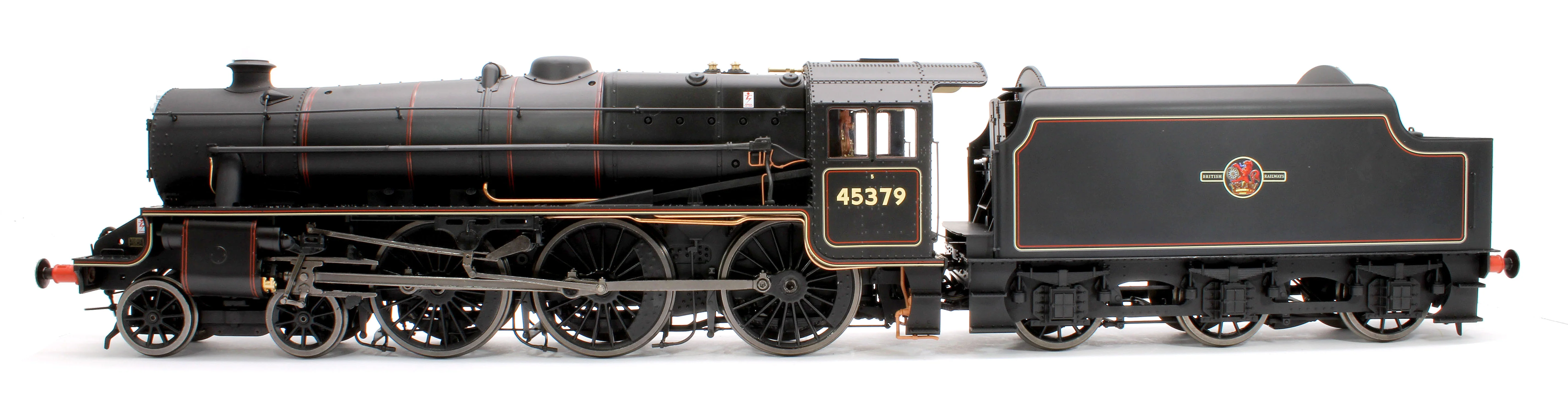 E1005 Stanier Class 5 4-6-0 "Black 5" Late BR Lined '45379' Welded Tender Steam Locomotive - Image 2
