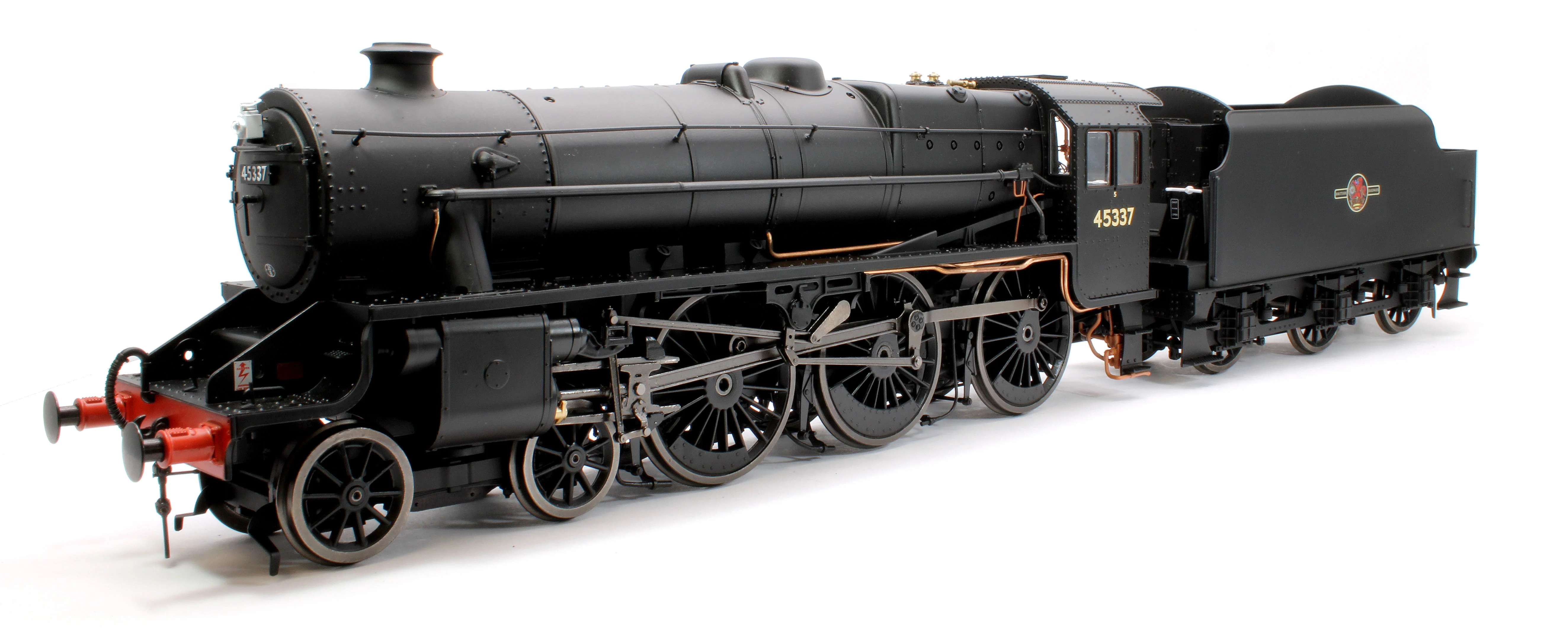 E1007 Stanier Class 5 4-6-0 "Black 5" Plain BR Black '45337' Welded Tender Steam Locomotive