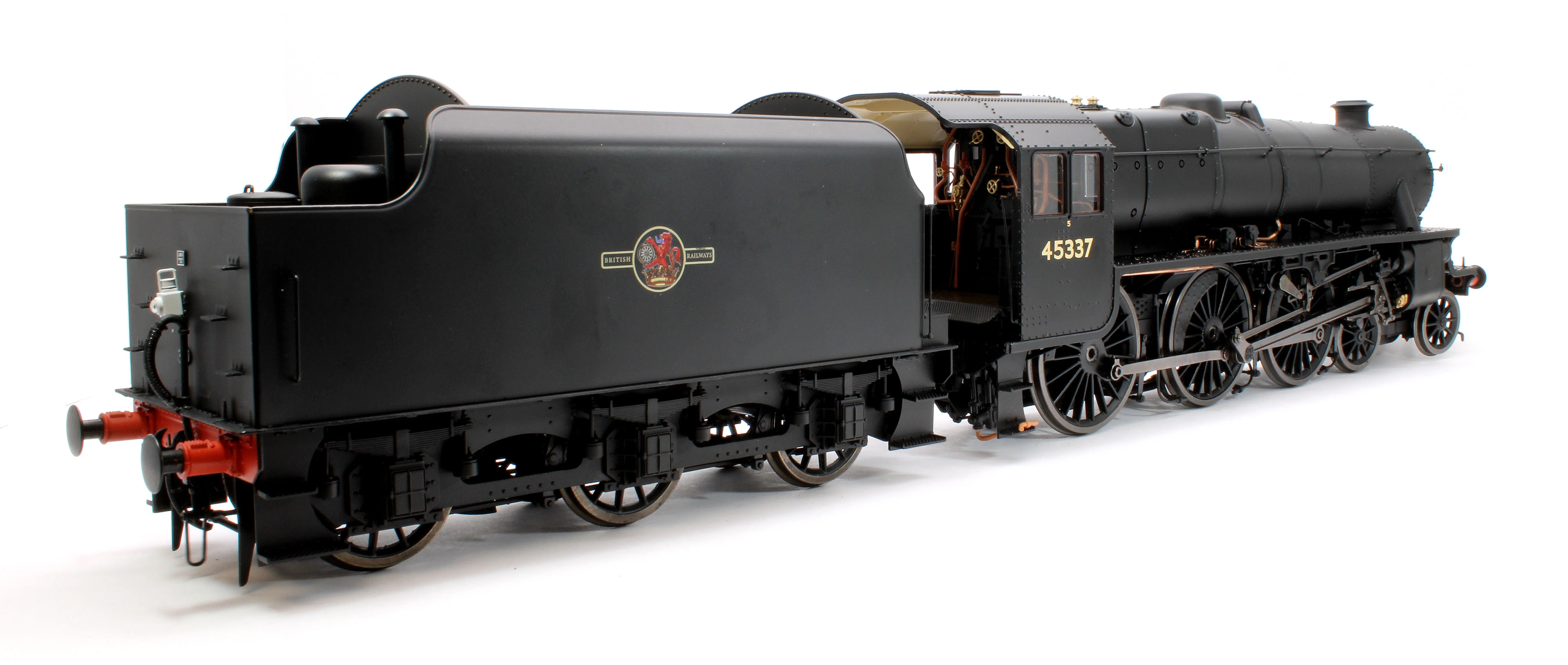 E1007 Stanier Class 5 4-6-0 "Black 5" Plain BR Black '45337' Welded Tender Steam Locomotive - Image 4