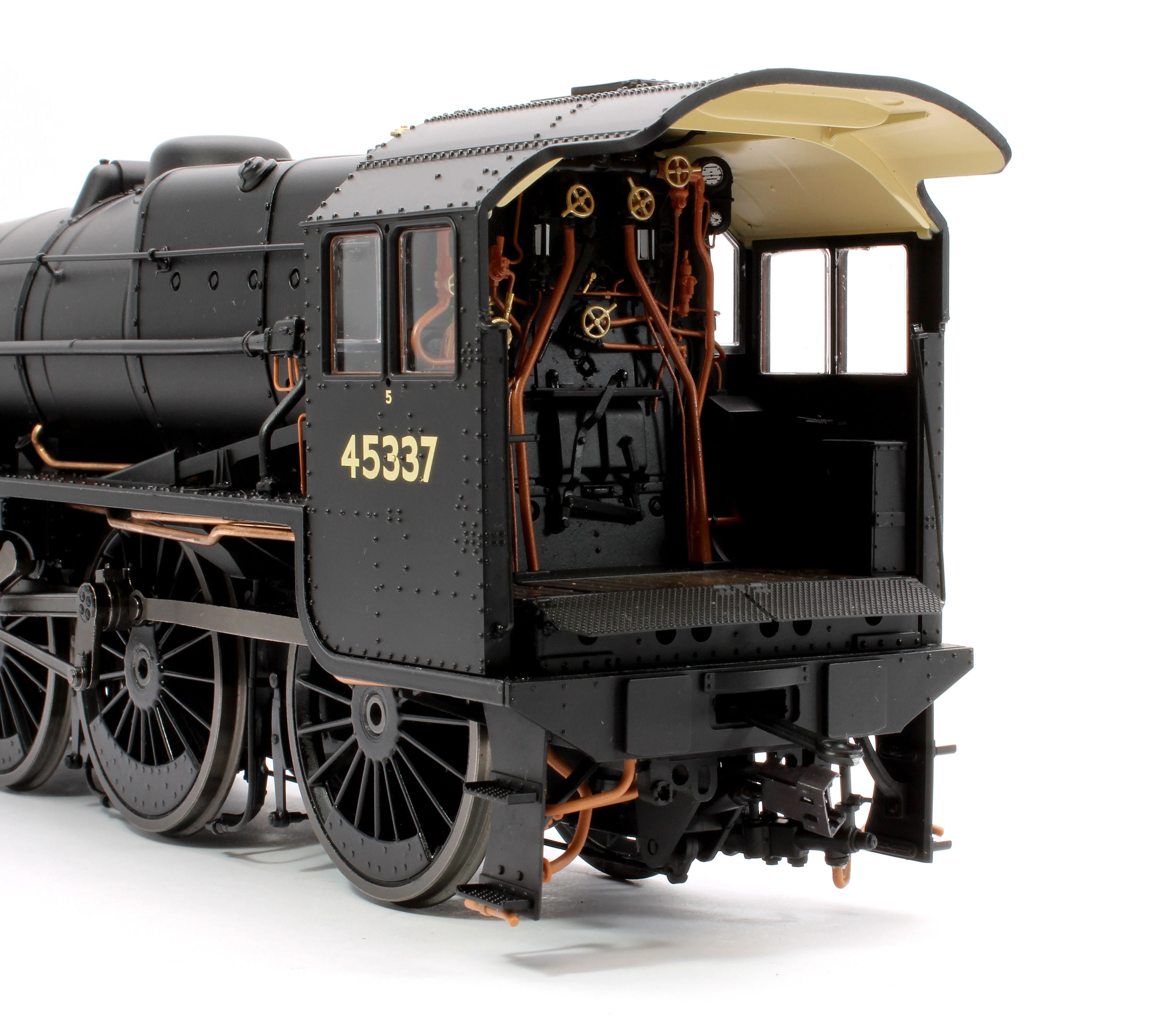 E1007 Stanier Class 5 4-6-0 "Black 5" Plain BR Black '45337' Welded Tender Steam Locomotive - Image 7