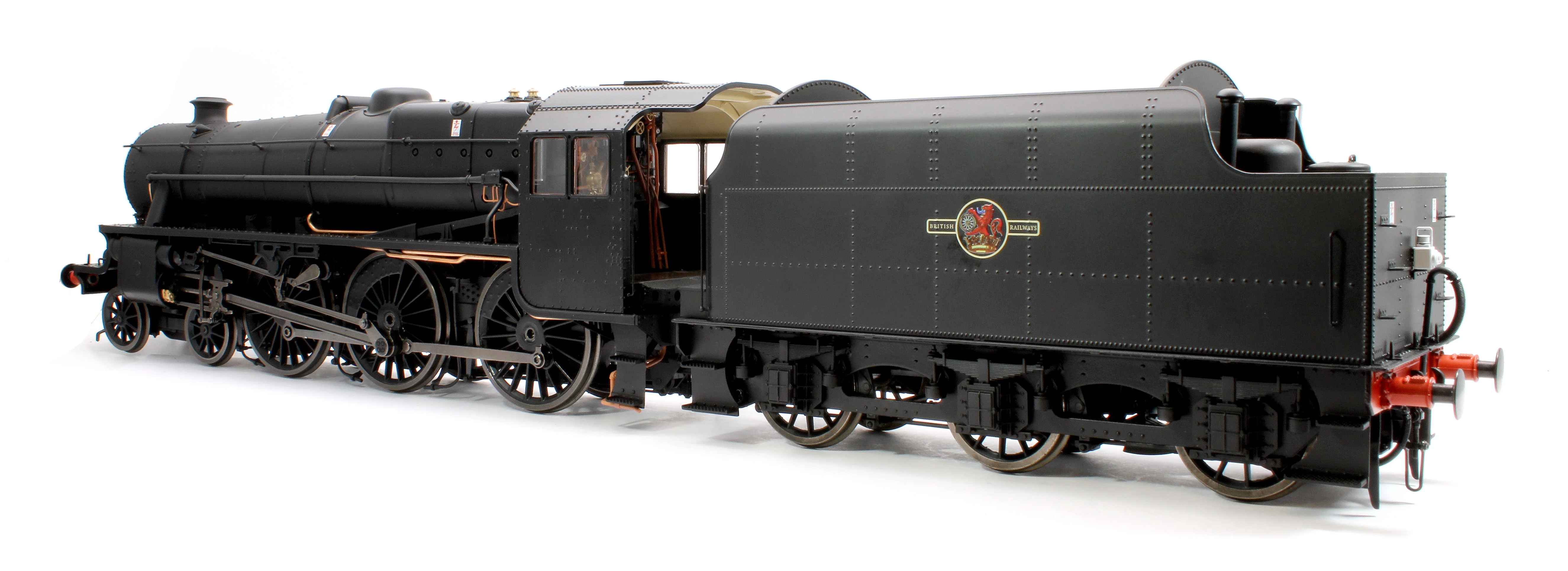 E1008U Stanier Class 5 4-6-0 "Black 5" Plain BR Black 'Un-numbered' Riveted Tender Steam Locomotive - Image 3