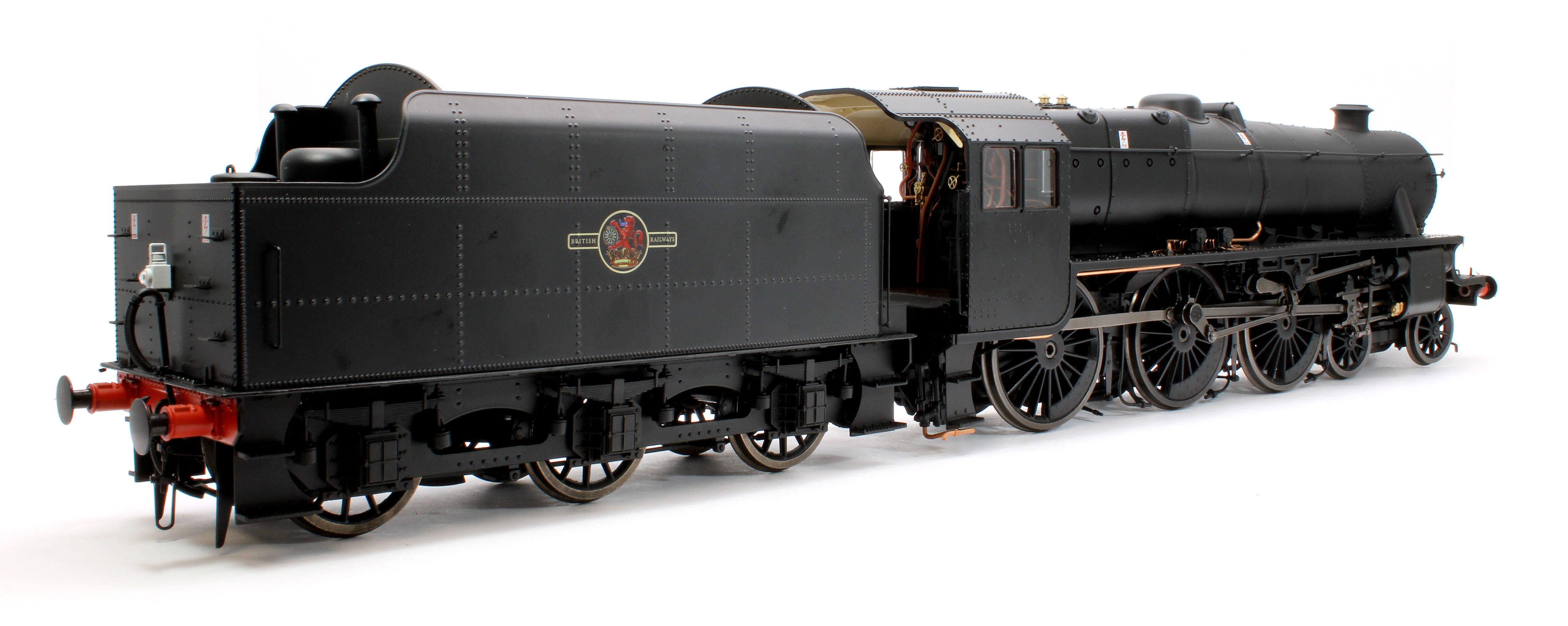 E1008U Stanier Class 5 4-6-0 "Black 5" Plain BR Black 'Un-numbered' Riveted Tender Steam Locomotive - Image 4