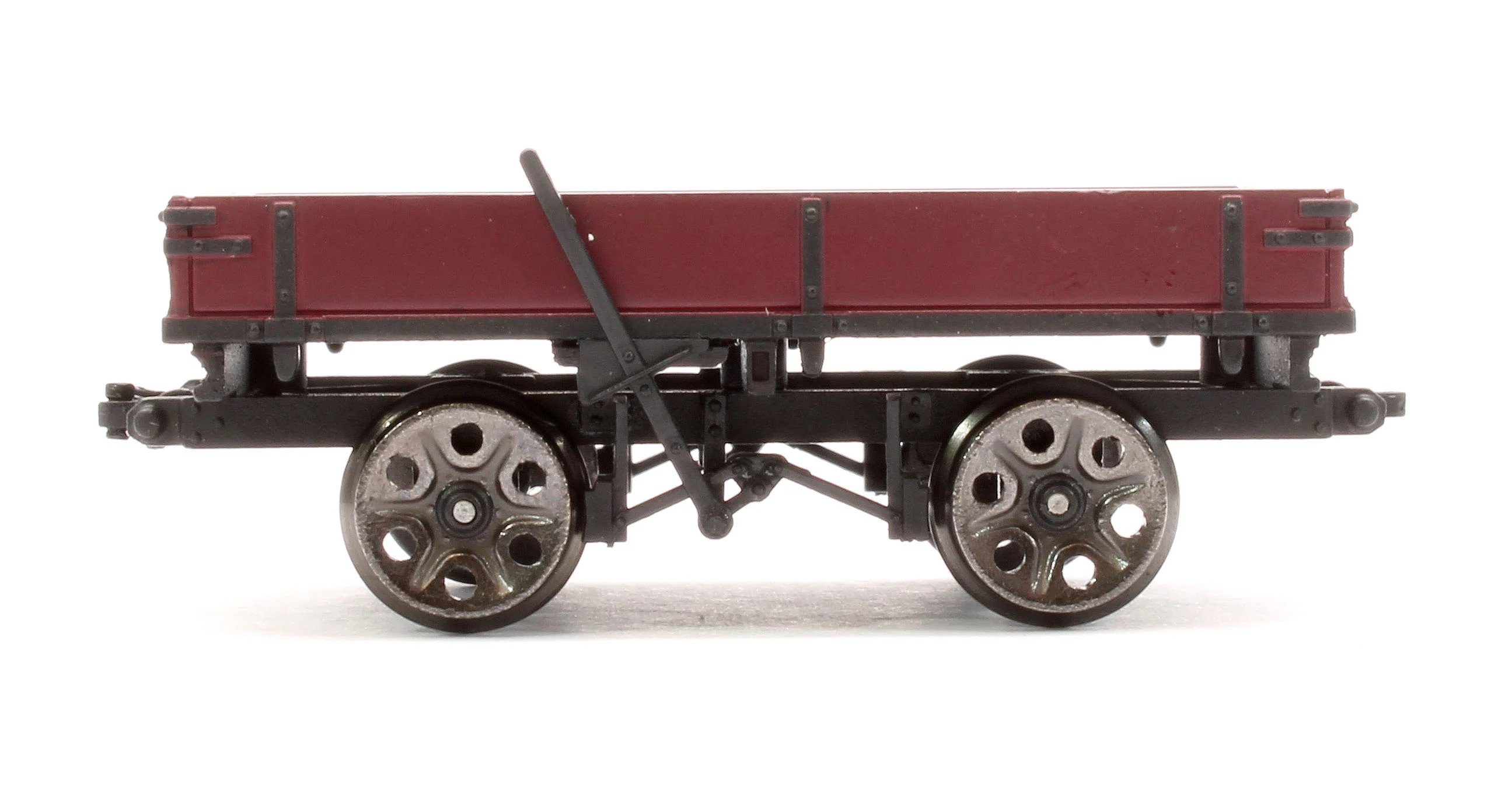 E3021 Wickham Planked Trailer, BR Maroon - Image 2