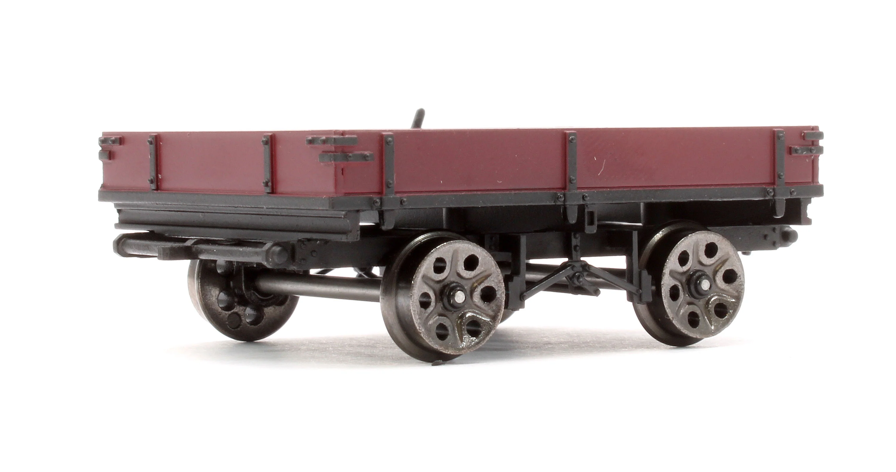 E3021 Wickham Planked Trailer, BR Maroon - Image 3
