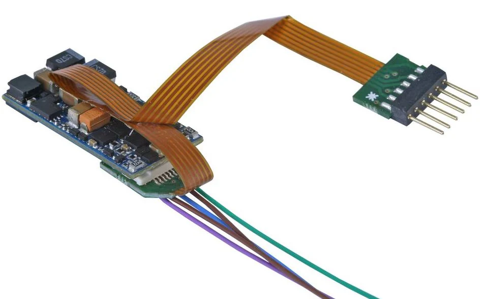51994 Adapter Board, 18 Pin Next 18 to 6 Pin NEM651, Flex, 88mm, with Heat Shrink