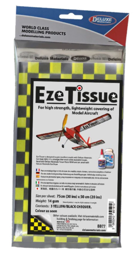 BD-77 Eze Tissue Black/Yellow Chequer (3)
