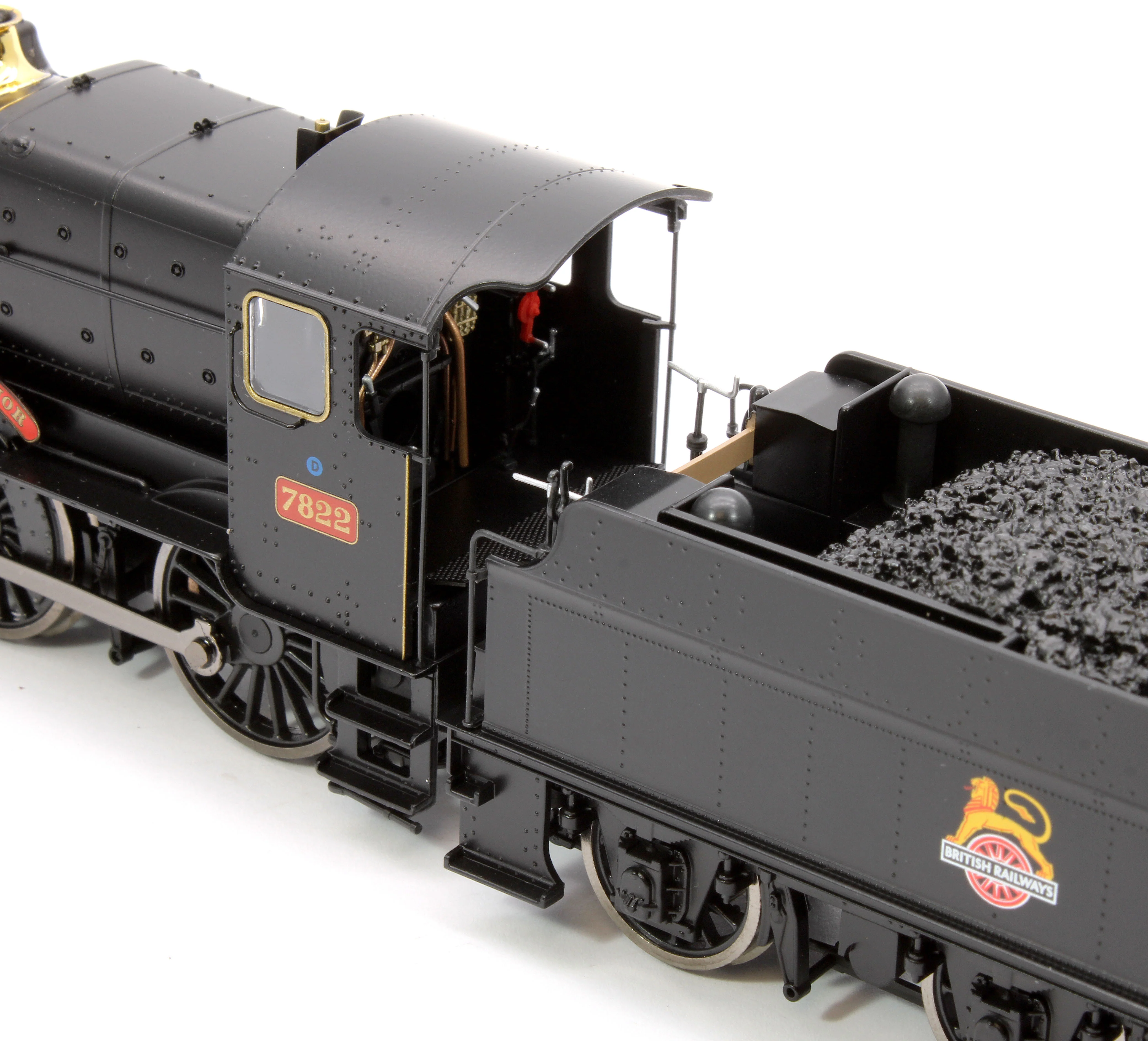 4S-001-012 Foxcote Manor BR Black Early Crest 78xx Manor Class 4-6-0 Steam Locomotive No.7822 - Image 12