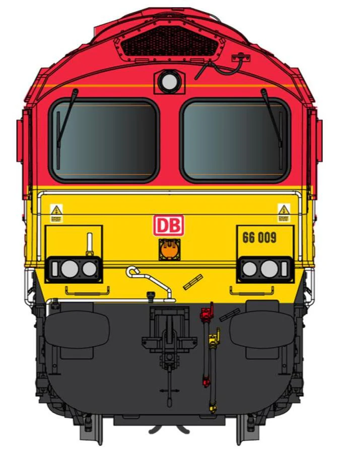 GM7210401 Class 66 009 DB Cargo Red Diesel Locomotive - Image 2