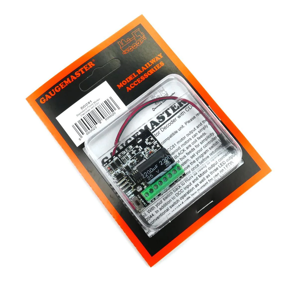 DCC81 Standard Point Motor Decoder W/CDU