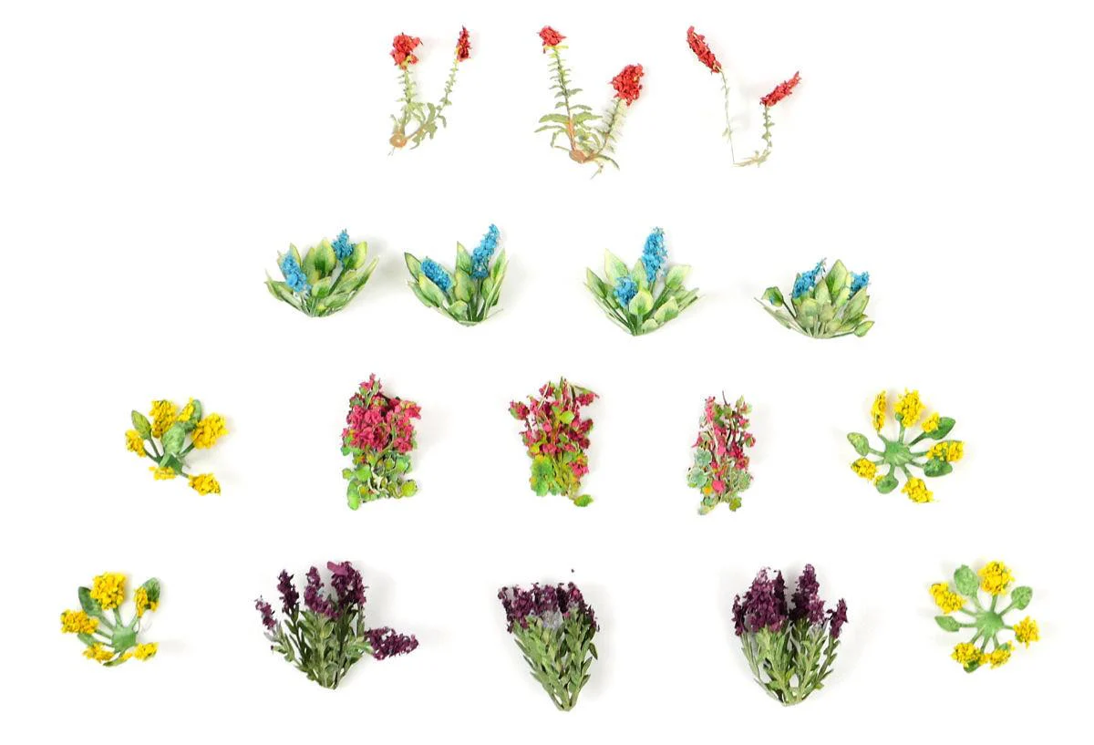 GM175 Laser Cut Minis - OO/HO Scale Garden Flowers (17)