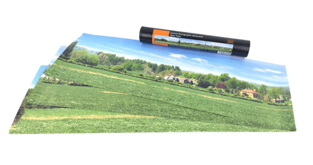 GM3700103 TT:120 Gauge Open Field Medium Photo Backscene (2038x228mm)