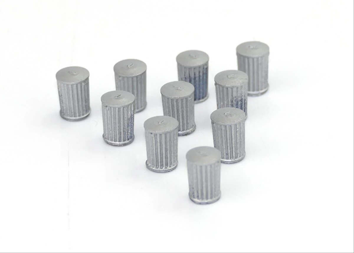 GM494 Traditional Dustbins 10pcs (Pre-Built) 3D Printed