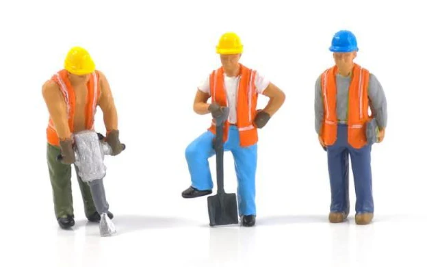 GM973 Construction Workers (3) Figure Set