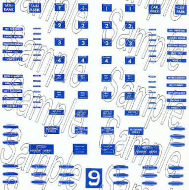 TSN9E N Gauge BR (Eastern Region) Station Signs