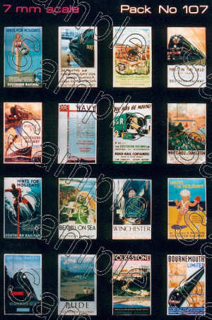 TSO107 O Gauge SR Travel Posters Small