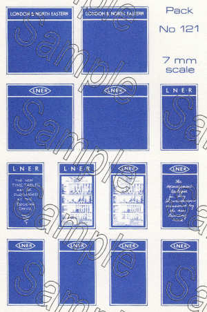 TSO121 O Gauge LNER Poster Boards