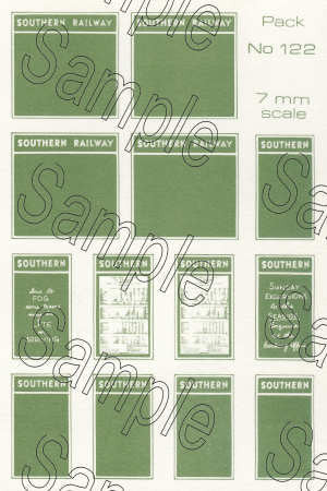 TSO122 O Gauge SR Poster Boards