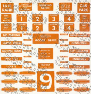 TSO9NE O Gauge BR (North Eastern Region) Station Signs