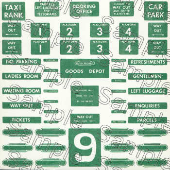 TSO9S O Gauge BR (Southern Region) Station Signs