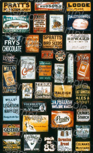 TSOO83 OO Gauge Enamel Advert Signs 3