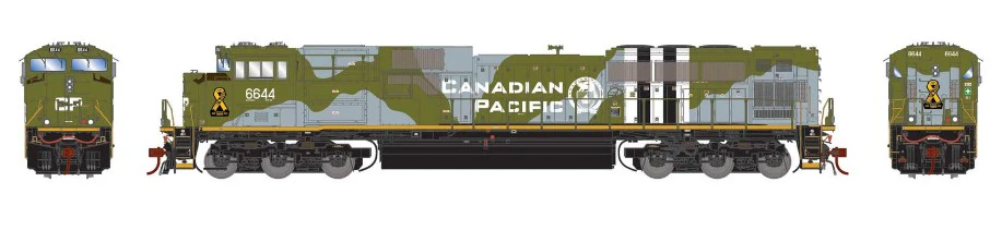 ATHG-1156 GEN EMD SD70ACU With DCC & Sound, CP/Military Tribute #6644 Diesel Locomotive