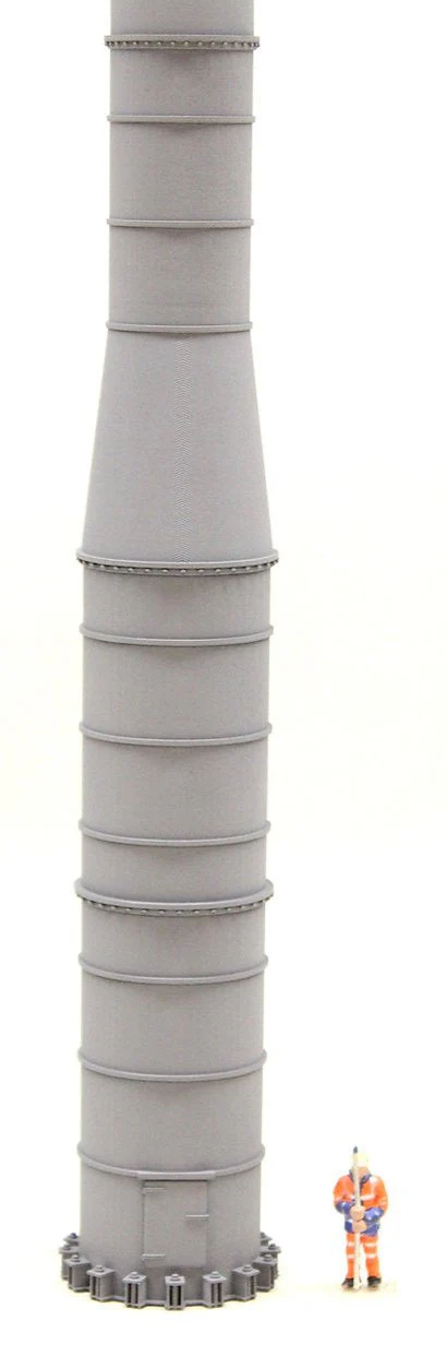 BS12007 Industrial Factory Chimney - Flanged Base - TALL 430mm - Image 2