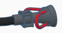 BS5029 Oil Hose ENDS ONLY - PAINTED - Pack of 10