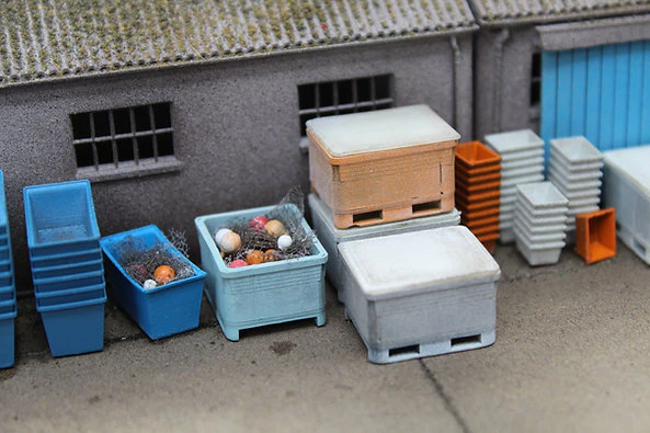 BS6004 Insulated Fish Tub Crates - Weathered - UNPAINTED - Pack of 50