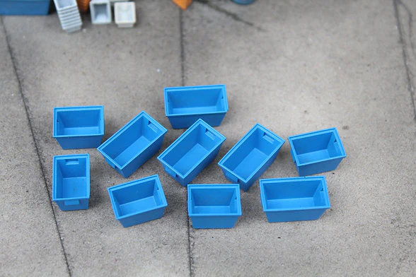 BS6005 Fishing Net Tubs - Blue - Pack of 10 - Image 2