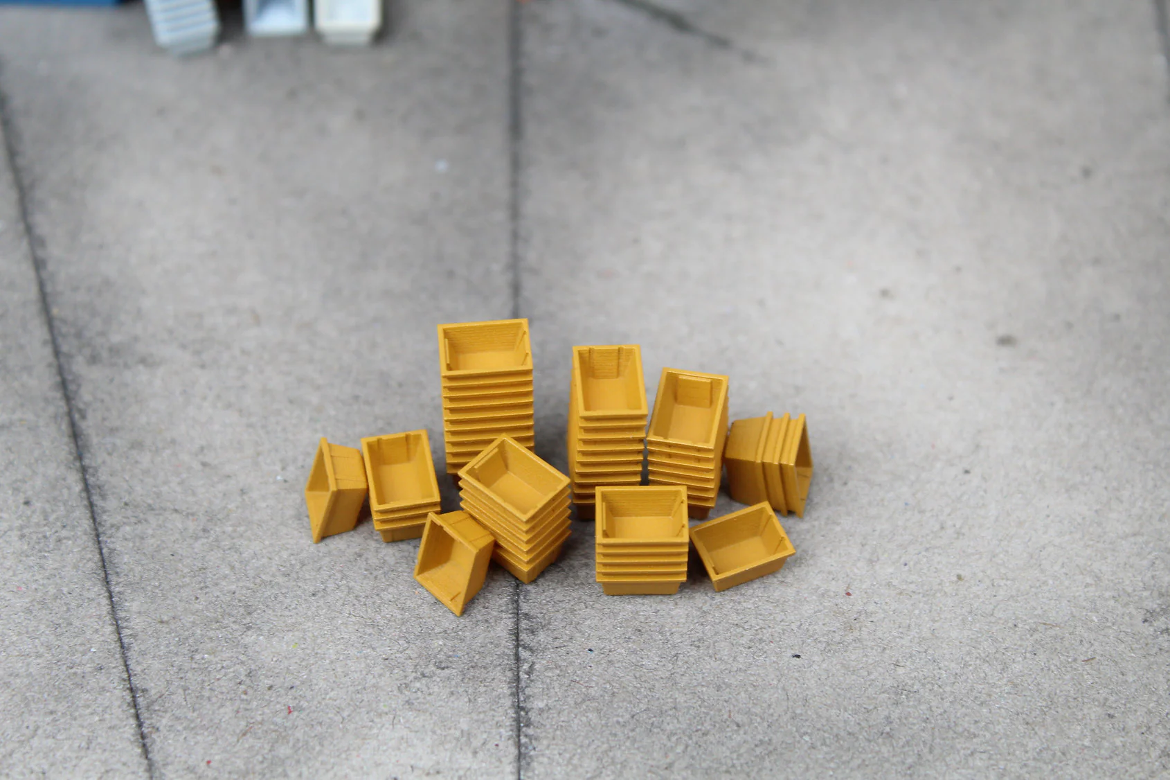 BS6076 Small Fish Crates - Stacks and Singles - UNPAINTED - Pack of 10 - Image 8