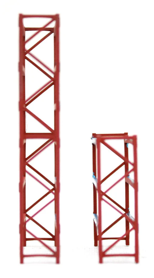 BS8013 Pallet Racking Warehouse Stores - RED BLUE - 1:76 OO Gauge - Image 3