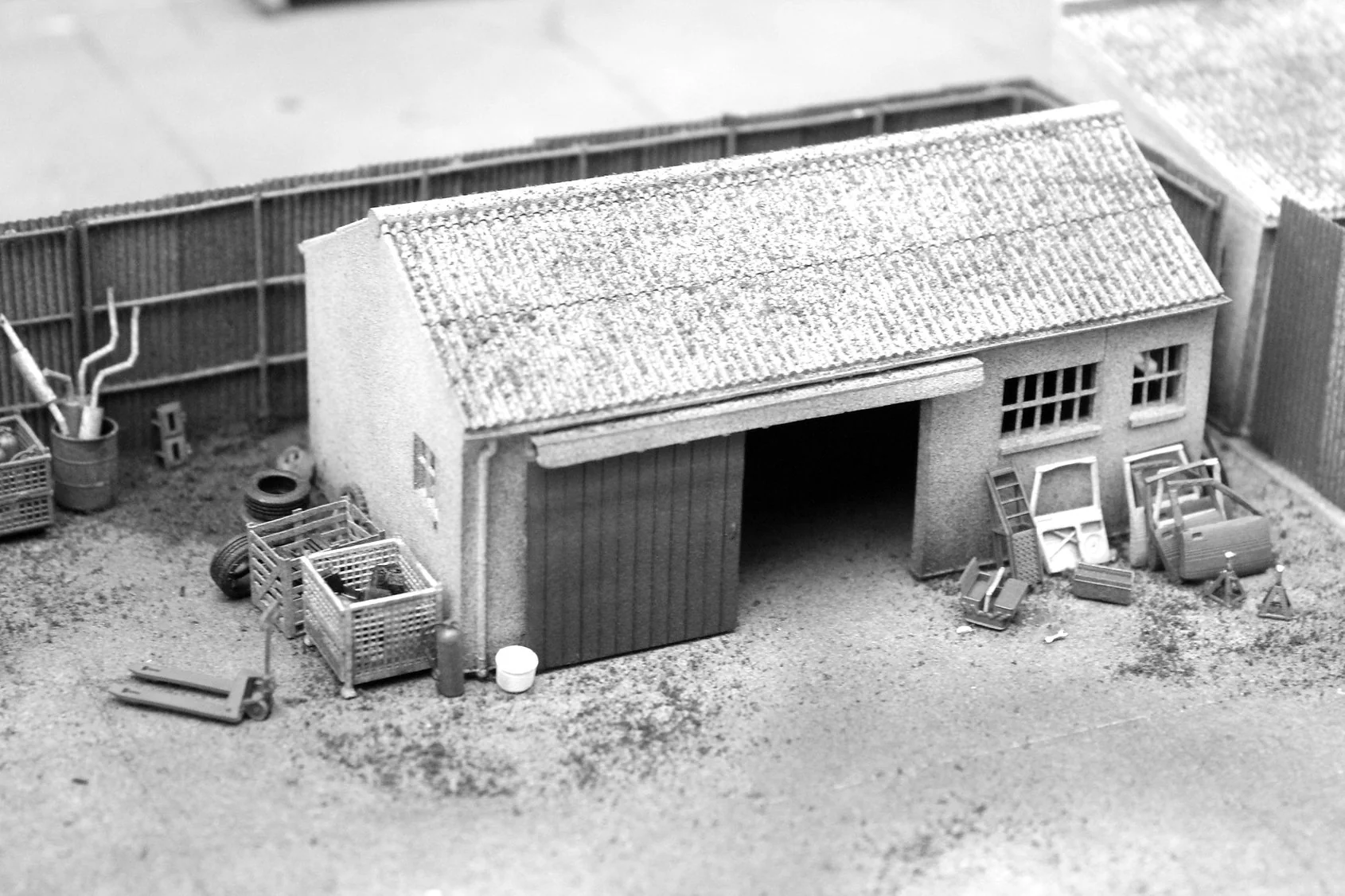 BS8031 Concrete Workshop Building Garage Peaked Roof - UNPAINTED