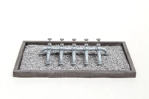 BSAGPWIG Oil Taps Pipework Above Ground Set - Industrial Grey