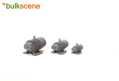 BSSEM3 3 x Micro Model Electric Motors - Grey
