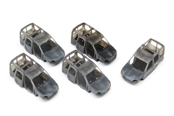 BSSMALLVANSCRAP Gutted Small Vans - UNPAINTED - Pack of 5 - Image 4
