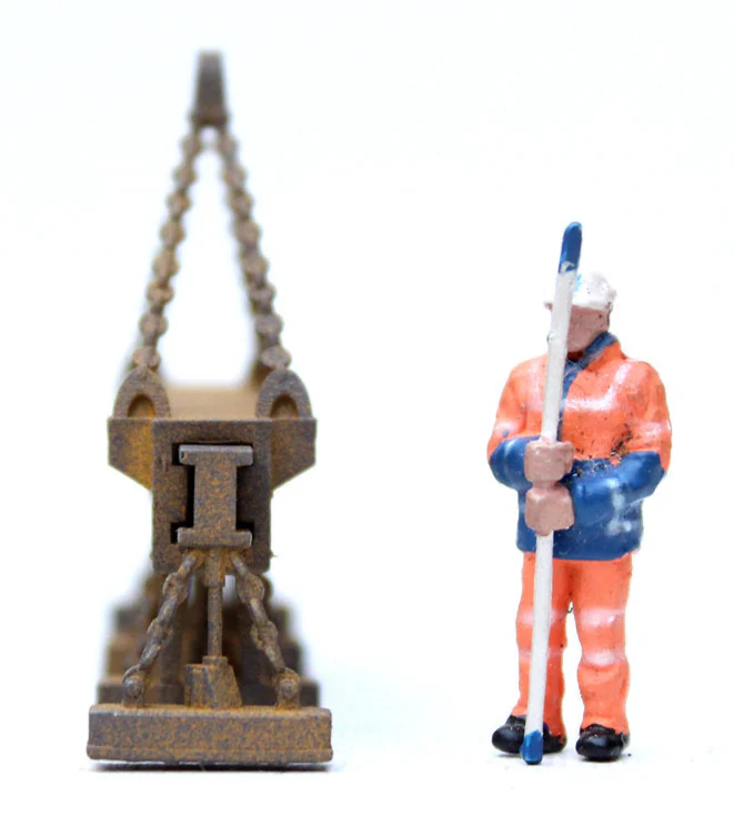 BS7017 Plate Lift Electromagnet Crane Attachment PAINTED - 1:76 OO Gauge - Image 4