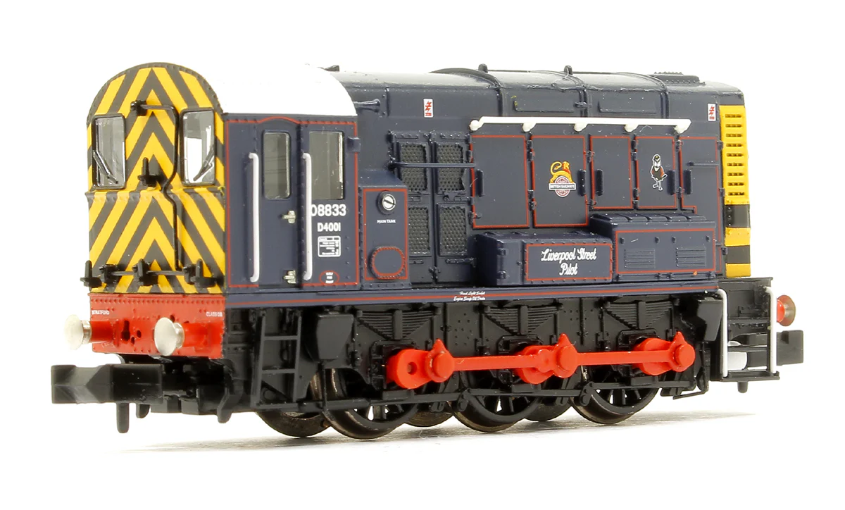 371-015ESF Class 08 08833 'Liverpool Street Pilot' BR/GER Lined Blue (Early Emblem) Diesel Shunter DCC Sound - Image 3