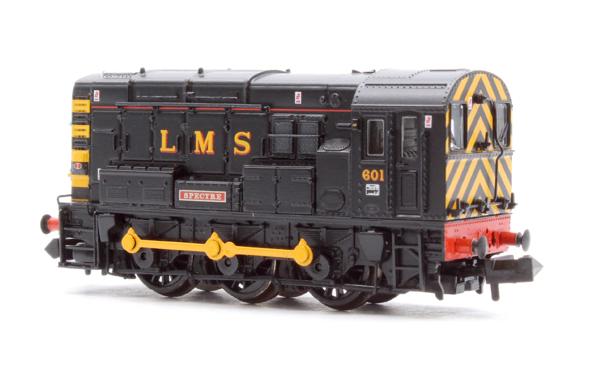 Pre-Owned 371-020DB Class 08 601 'Spectre' LMS Black Diesel Locomotive - DCC Fitted - Image 2