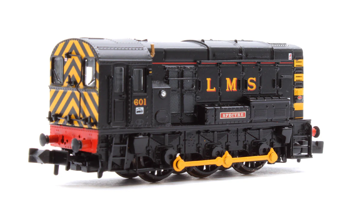 Pre-Owned 371-020DB Class 08 601 'Spectre' LMS Black Diesel Locomotive - DCC Fitted - Image 3