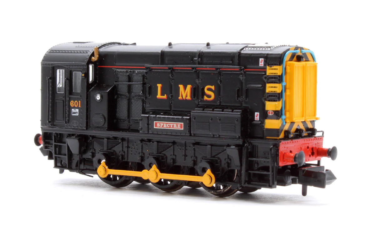 Pre-Owned 371-020DB Class 08 601 'Spectre' LMS Black Diesel Locomotive - DCC Fitted - Image 4